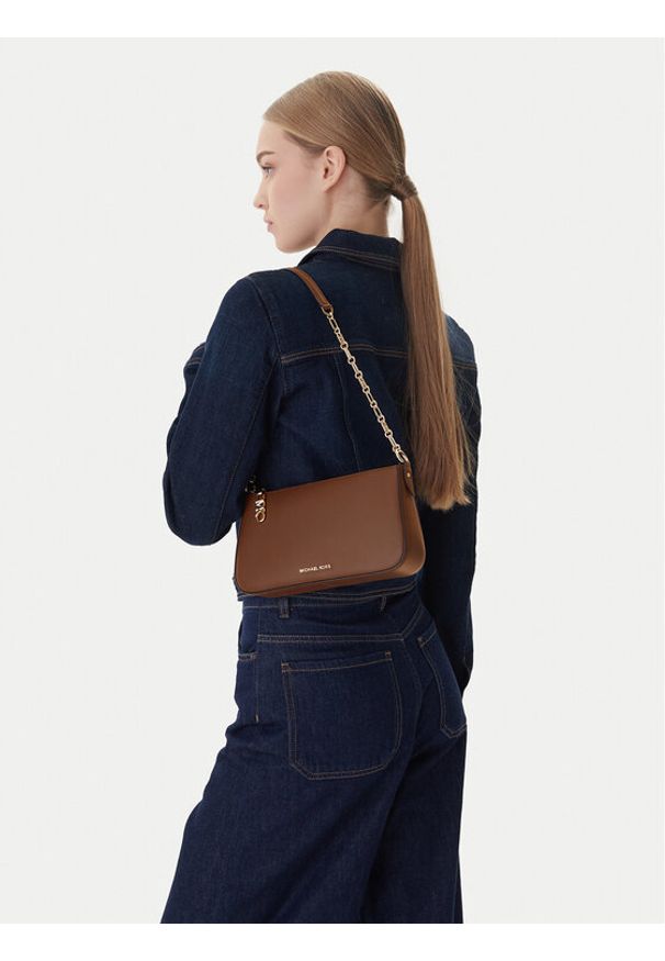 MICHAEL Michael Kors Torebka Empire 32H3G8EW6L Brązowy. Kolor: brązowy. Materiał: skórzane