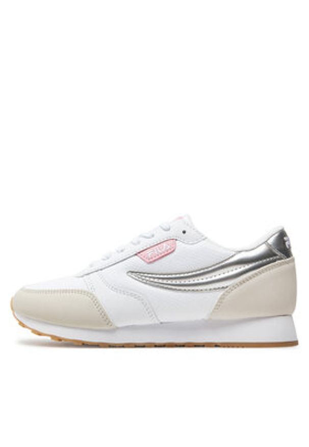 Fila Sneakersy Orbit F Wmn FFW0265 Biały. Kolor: biały. Materiał: skóra