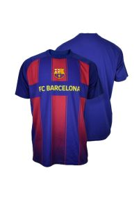 Replika koszulki FC Barcelona 2025/26 — domowa, męska, 100% poliester. Kolor: różowy, niebieski, wielokolorowy. Materiał: poliester. Długość rękawa: krótki rękaw. Długość: krótkie. Sport: piłka nożna #1