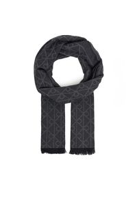 Calvin Klein Szalik LV04D8064G Czarny. Kolor: czarny. Materiał: wełna, materiał