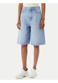 Hugo - HUGO Bermudy Gelita 1 50557010 Niebieski jasny Relaxed Fit. Kolor: niebieski. Materiał: bawełna #1
