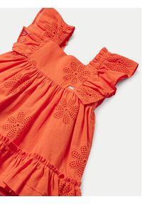 Mayoral Sukienka letnia 1913 Pomarańczowy Regular Fit. Kolor: pomarańczowy. Materiał: bawełna. Sezon: lato
