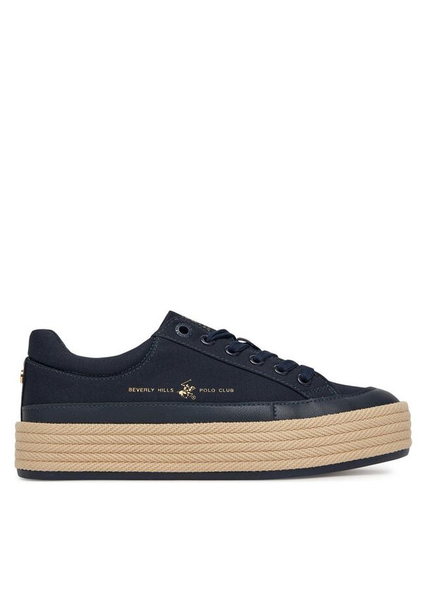 Sneakersy Beverly Hills Polo Club. Kolor: niebieski