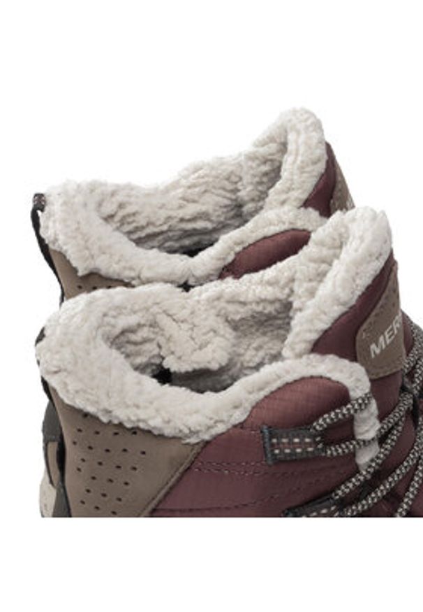 Merrell Śniegowce Antora Sneaker Boot Wp J066930 Bordowy. Kolor: czerwony. Materiał: materiał