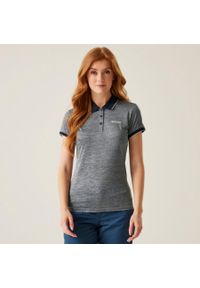 Regatta - Koszulka turystyczna polo damska Remex II. Typ kołnierza: polo. Kolor: niebieski. Materiał: materiał #1