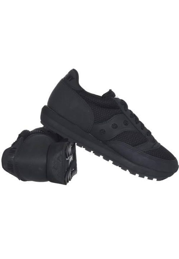 Buty do chodzenia męskie Saucony Jazz 81. Zapięcie: sznurówki. Kolor: czarny. Materiał: guma, materiał, tkanina, syntetyk. Szerokość cholewki: normalna. Sport: turystyka piesza