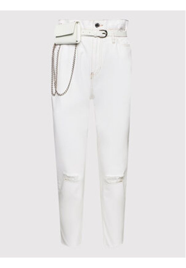Liu Jo Jeansy UA2043 D4622 Biały Regular Fit. Kolor: biały