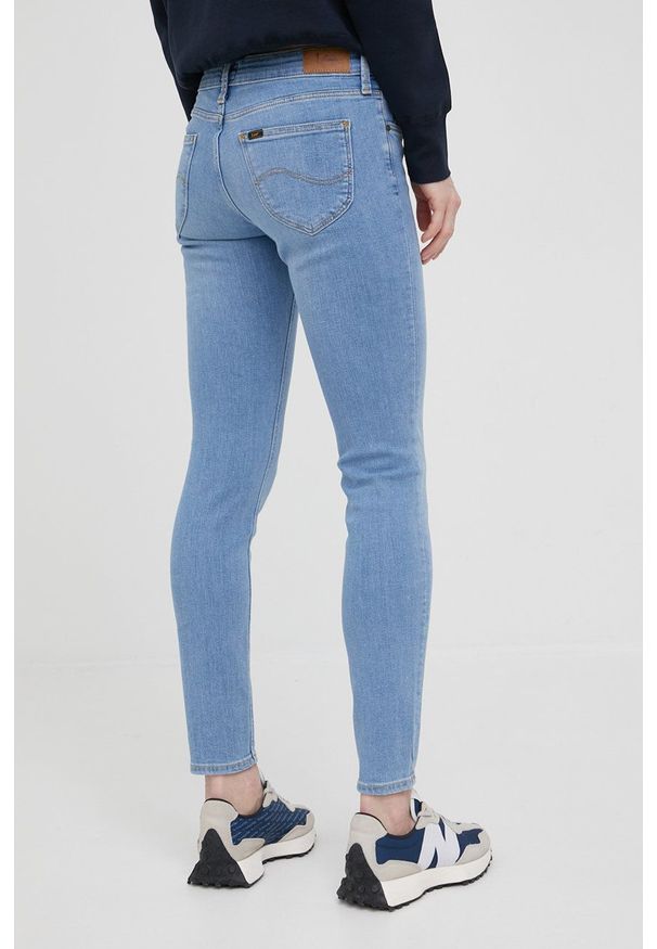 Lee jeansy SCARLETT MID CHARLY damskie high waist. Stan: podwyższony. Kolor: niebieski