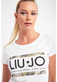Liu Jo Sport - T-shirt LIU JO SPORT. Wzór: paski. Styl: sportowy #2