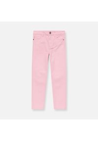 Sinsay - Bawełniane jeansy - Różowy. Kolor: różowy #1