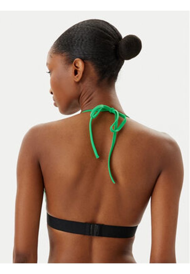 Calvin Klein Swimwear Góra od bikini KW0KW02854 Zielony. Kolor: zielony. Materiał: syntetyk