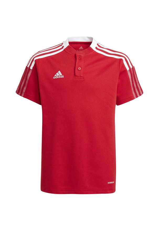 Adidas - Koszulka dla dzieci adidas Tiro 21 Polo. Typ kołnierza: polo. Kolor: czerwony