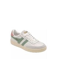 Buty do chodzenia damskie Gola Falcon. Kolor: biały. Materiał: materiał, skóra. Szerokość cholewki: normalna. Sport: turystyka piesza