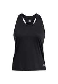 Tank top do biegania damski Under Armour Launch Singlet. Kolor: czarny. Sport: bieganie #1