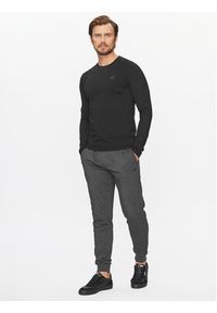 4f - 4F Longsleeve 4FAW23TLONM155 Czarny Slim Fit. Kolor: czarny. Materiał: bawełna. Długość rękawa: długi rękaw #6