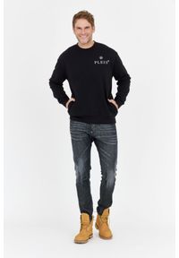 Philipp Plein - PHILIPP PLEIN Czarna bluza męska hexagon, Rozmiar XXL. Kolor: czarny #4