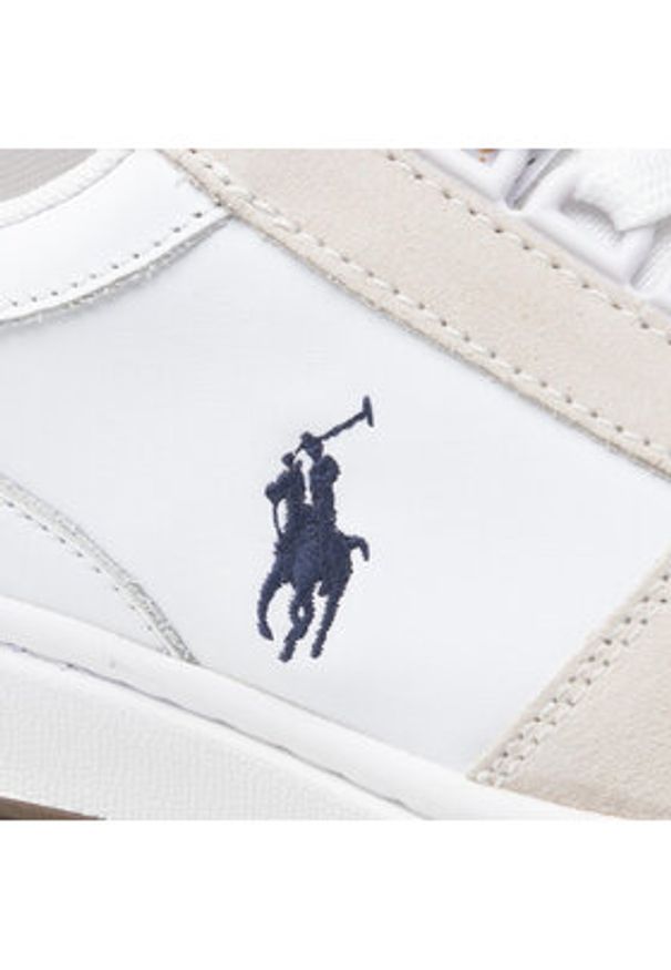 Polo Ralph Lauren Sneakersy Polo Crt Pp 809834463002 Biały. Kolor: biały. Materiał: skóra