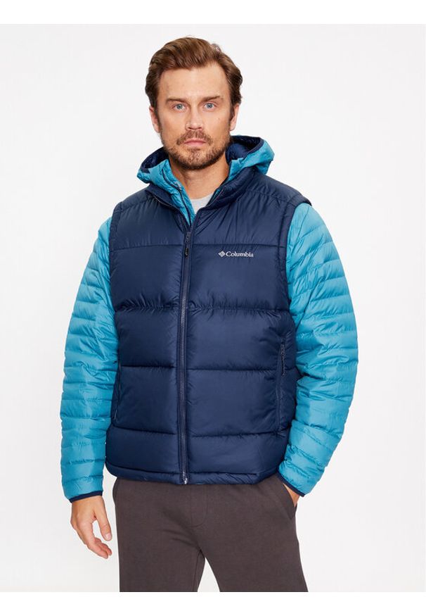 columbia - Columbia Bezrękawnik Pike Lake™ II Vest Granatowy Regular Fit. Kolor: niebieski. Materiał: syntetyk. Długość rękawa: bez rękawów