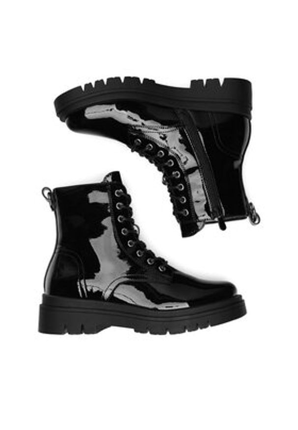DeeZee Botki WYL3972-1 Czarny. Kolor: czarny. Materiał: materiał