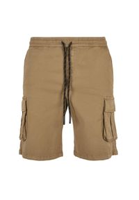 Szorty Urban Classics drawstring cargo-duże rozmiary. Kolor: beżowy #1