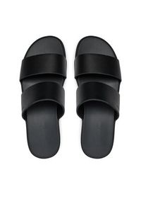 Calvin Klein Klapki Double Strap HM0HM01414 Czarny. Kolor: czarny. Materiał: skóra #4