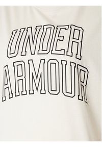 Under Armour T-Shirt Ua Rival Campus 6007883 Écru Oversize. Materiał: bawełna #3