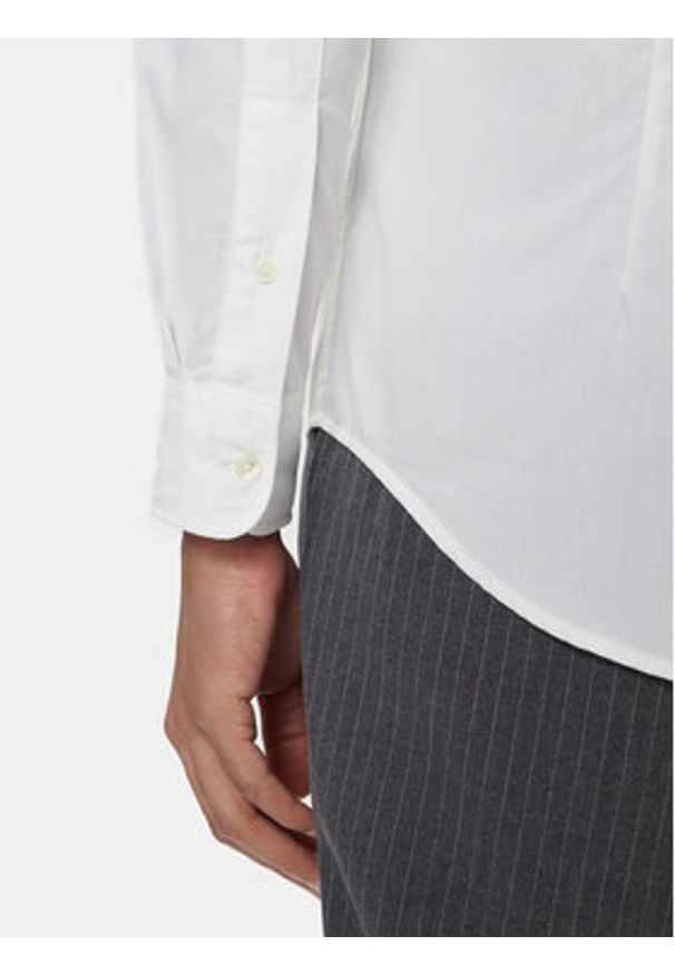 TOMMY HILFIGER - Tommy Hilfiger Koszula MW0MW40460 Biały Slim Fit. Kolor: biały. Materiał: bawełna