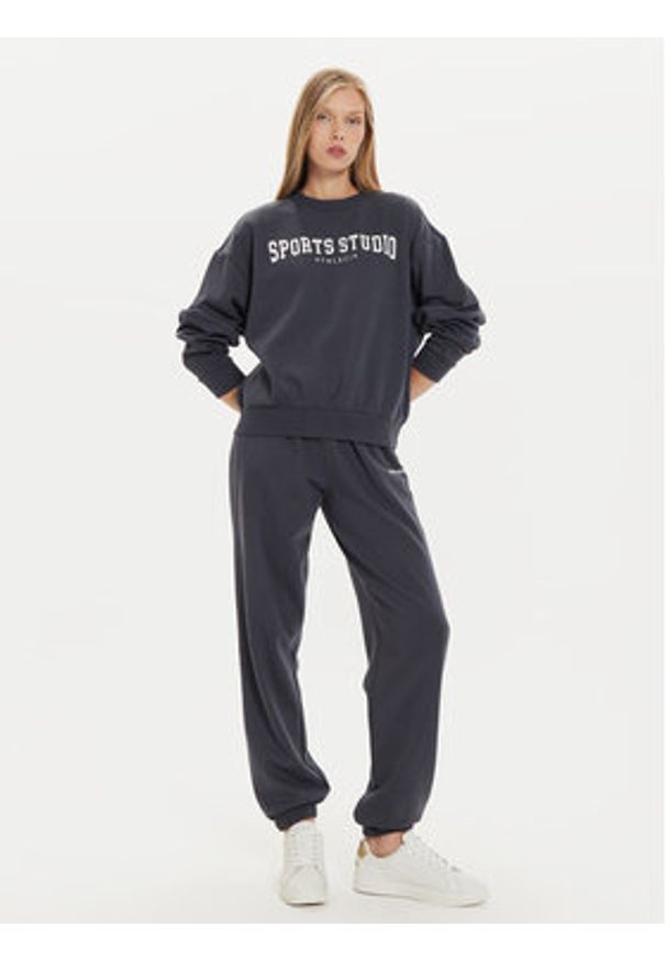 Athlecia Bluza Giannis W Crew Neck EA243363 Niebieski Regular Fit. Kolor: niebieski. Materiał: syntetyk, bawełna