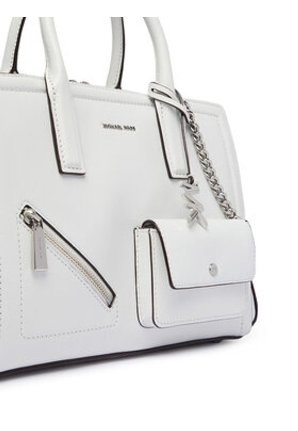 MICHAEL Michael Kors Torebka Laila 30S6S9IS2L Biały. Kolor: biały. Materiał: skórzane