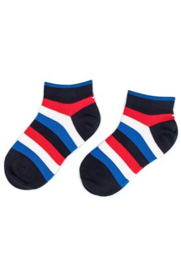 TOMMY HILFIGER - Tommy Hilfiger Zestaw 2 par wysokich skarpet dziecięcych 354010001 Granatowy. Kolor: niebieski. Materiał: materiał