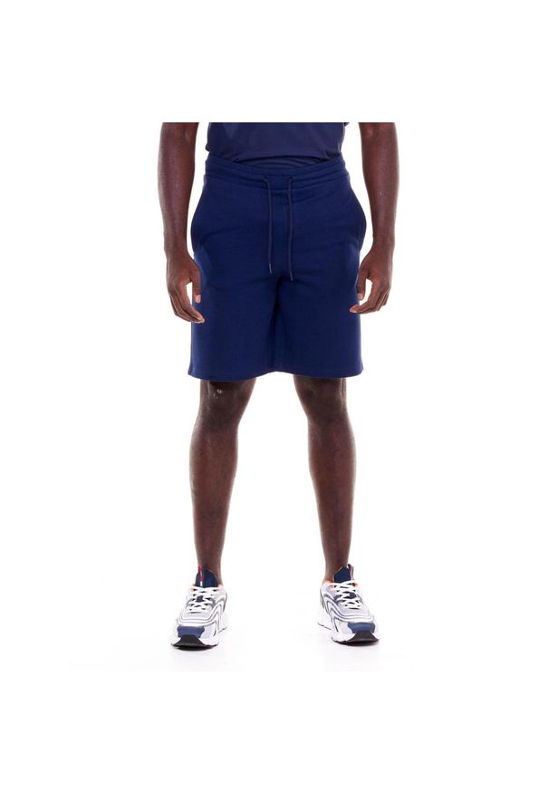 LEONE 1947 APPAREL - Męskie szorty w odcieniach ziemi. Kolor: niebieski. Materiał: tkanina. Sport: fitness