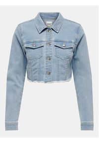 only - ONLY Kurtka jeansowa Wonder 15256098 Niebieski Regular Fit. Kolor: niebieski. Materiał: bawełna #4