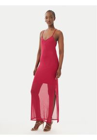 only - ONLY Sukienka letnia Magda 15372730 Czerwony ciemny Bodycon Fit. Kolor: czerwony. Materiał: syntetyk. Sezon: lato. Typ sukienki: bodycon #1