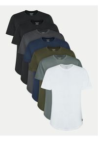 Jack & Jones Komplet t-shirtów Noa 12195439 Kolorowy Long Line Fit. Materiał: bawełna. Wzór: kolorowy