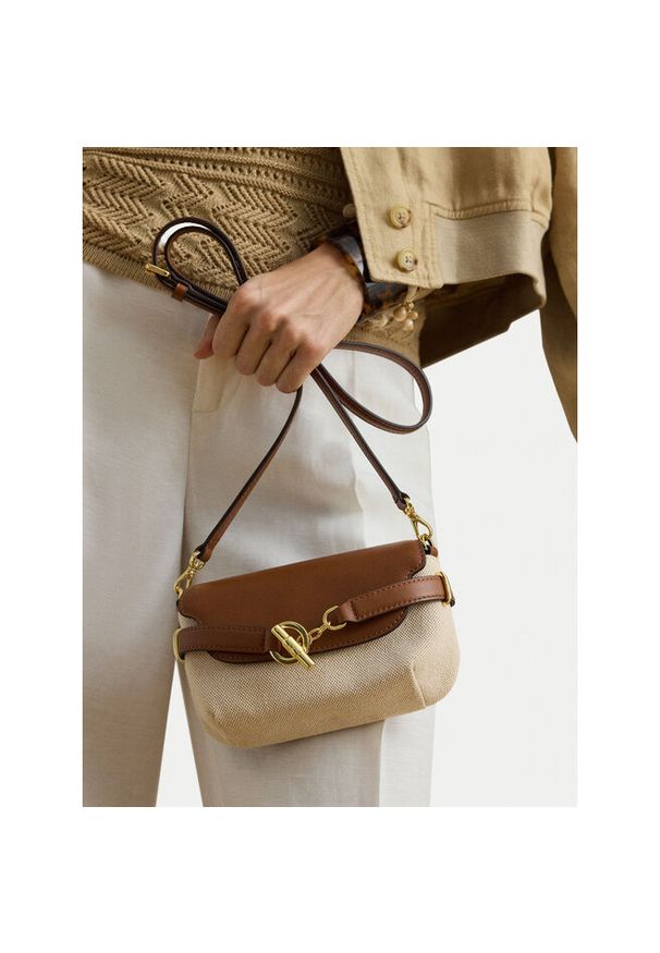 Lauren Ralph Lauren - Torebka LAUREN RALPH LAUREN. Kolor: beżowy