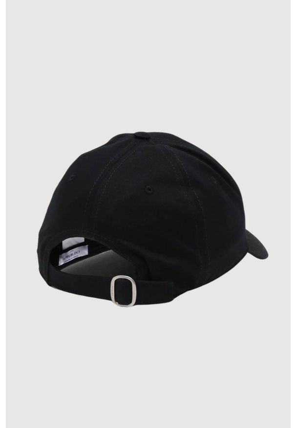 OFF-WHITE Czarna czapka z daszkiem z haftowanym Off, Rozmiar M. Kolor: czarny. Wzór: haft