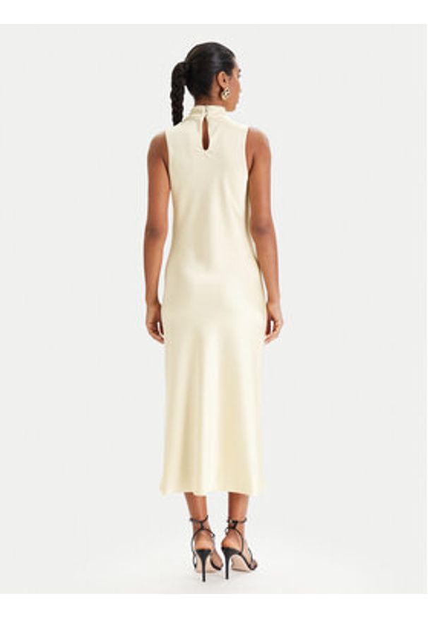 Patrizia Pepe Sukienka koktajlowa 8A1627/A269-Y478 Żółty Regular Fit. Kolor: żółty. Materiał: syntetyk. Styl: wizytowy