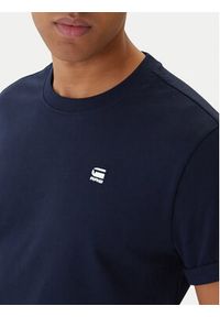 G-Star RAW - G-Star Raw T-Shirt Lash R T D16396-2653-B111 Granatowy Regular Fit. Kolor: niebieski. Materiał: bawełna #6