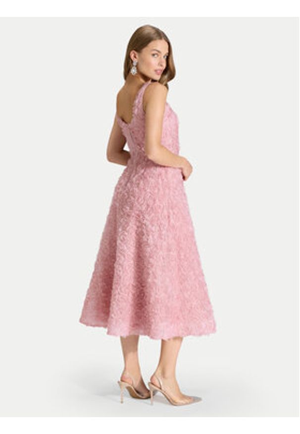 Swing Sukienka koktajlowa 5AK09100 Różowy Regular Fit. Kolor: różowy. Materiał: syntetyk. Styl: wizytowy