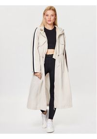 TOMMY HILFIGER - Tommy Hilfiger Parka S10S101752 Beżowy Regular Fit. Kolor: beżowy. Materiał: syntetyk #4