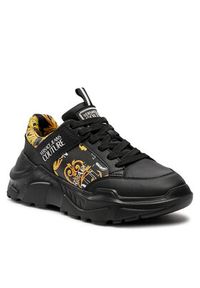 Versace Jeans Couture Sneakersy 76YA3SC2 Czarny. Kolor: czarny. Materiał: skóra #5