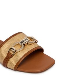 Just Cavalli Klapki 80RA3S81 ZSE61 Brązowy. Kolor: brązowy. Materiał: skóra #5