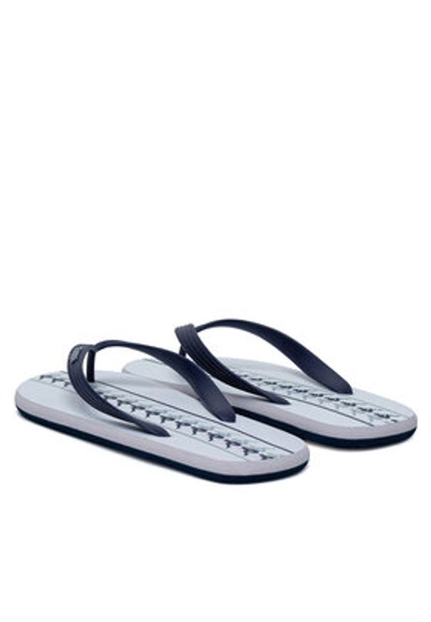 Kappa Japonki 371G1LW White - Blue Marine - Grey Lt Lead Kolorowy. Materiał: syntetyk, materiał. Wzór: kolorowy. Styl: marine