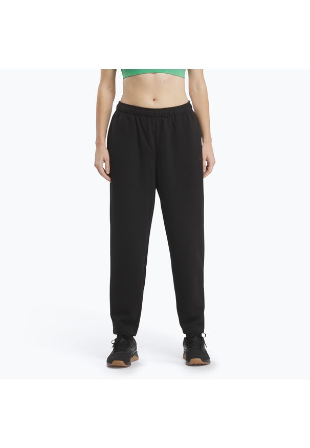 Reebok Fitness - Spodnie damskie Reebok Lux Fleece Sweatpants. Kolor: czarny. Sport: fitness