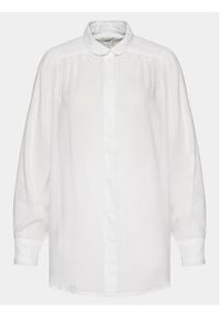 Lee Koszula Shirred 112351208 Biały Relaxed Fit. Kolor: biały. Materiał: bawełna