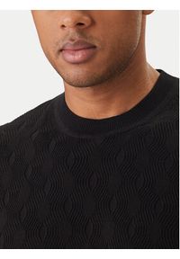 Karl Lagerfeld - KARL LAGERFELD T-Shirt 655006 562301 Czarny Slim Fit. Typ kołnierza: dekolt w karo. Kolor: czarny. Materiał: bawełna #3