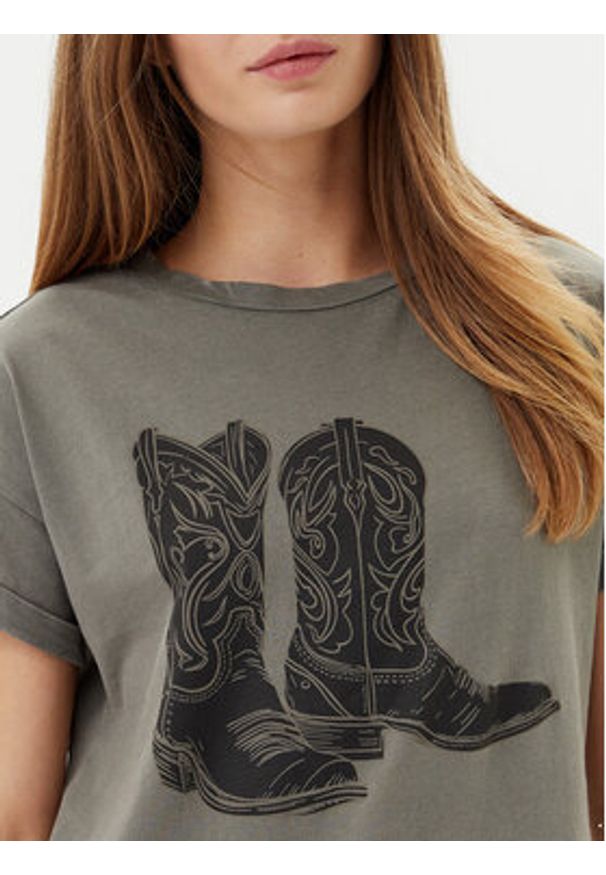 Noisy may - Noisy May T-Shirt 27030135 Szary Regular Fit. Kolor: szary. Materiał: bawełna