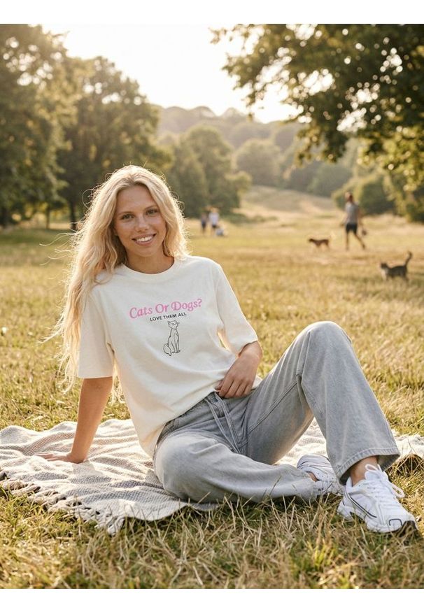 Sinsay - Jeansy joggery wide leg - szary. Kolor: szary