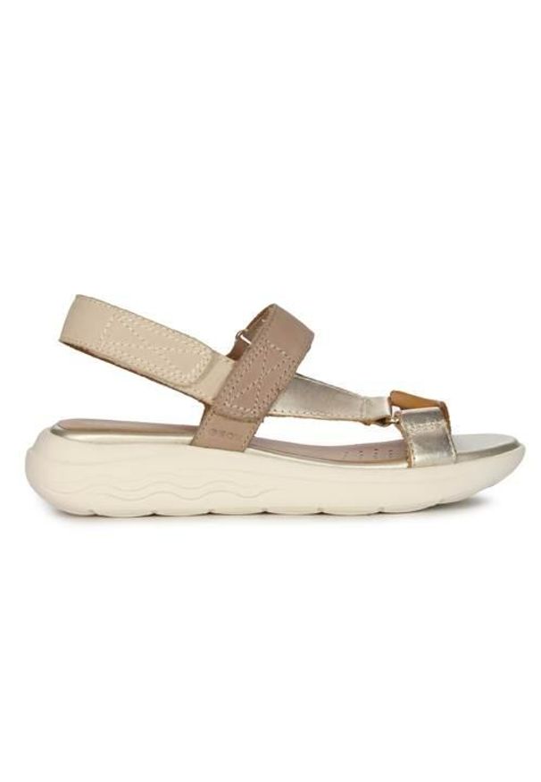 Buty do chodzenia damskie Geox D25ADA032CFC5258. Kolor: wielokolorowy, żółty. Materiał: skóra, materiał. Sport: turystyka piesza