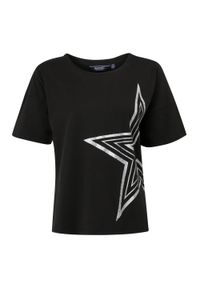 Regatta - Koszulka Damska Abaya Star Foil Print T-shirt. Kolor: czarny. Wzór: nadruk